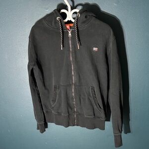 Superdry Men's Black Zip-Up Sweater